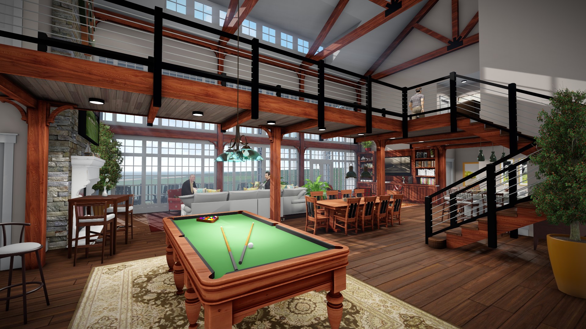 Oakmont Country Club Guest Cottages 1 and 2 18th Green